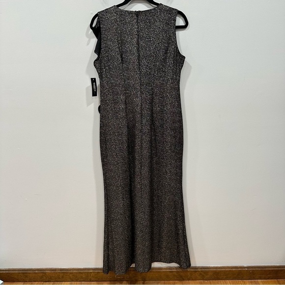 Glamour Nights Black and Gold formal evening gown dress 8P - Picture 2 of 9